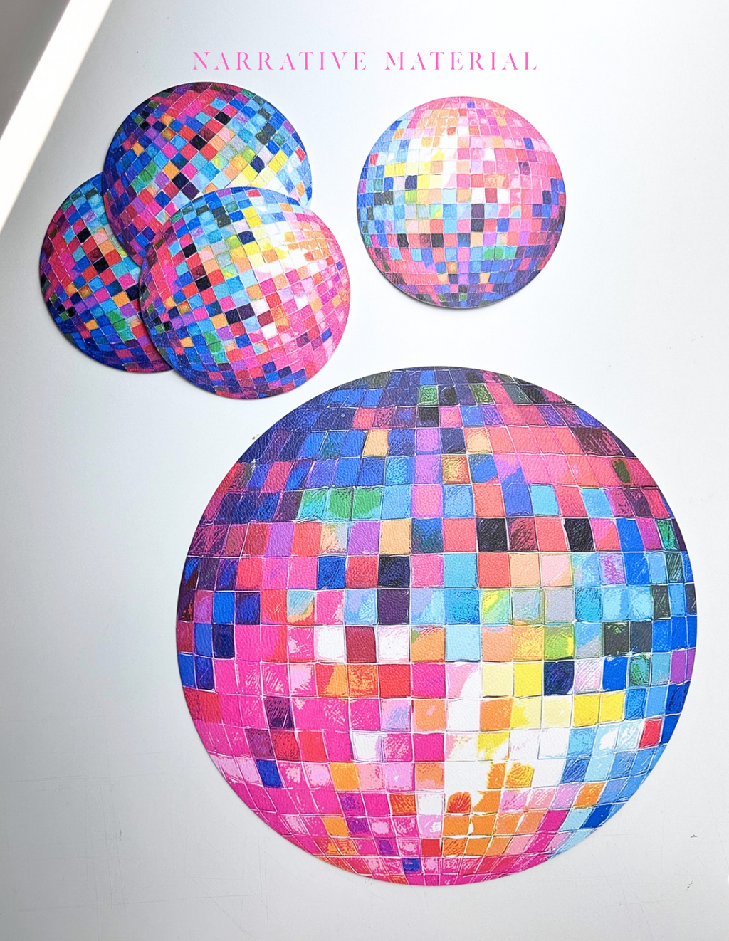 Painted Disco Placemats & Coasters
