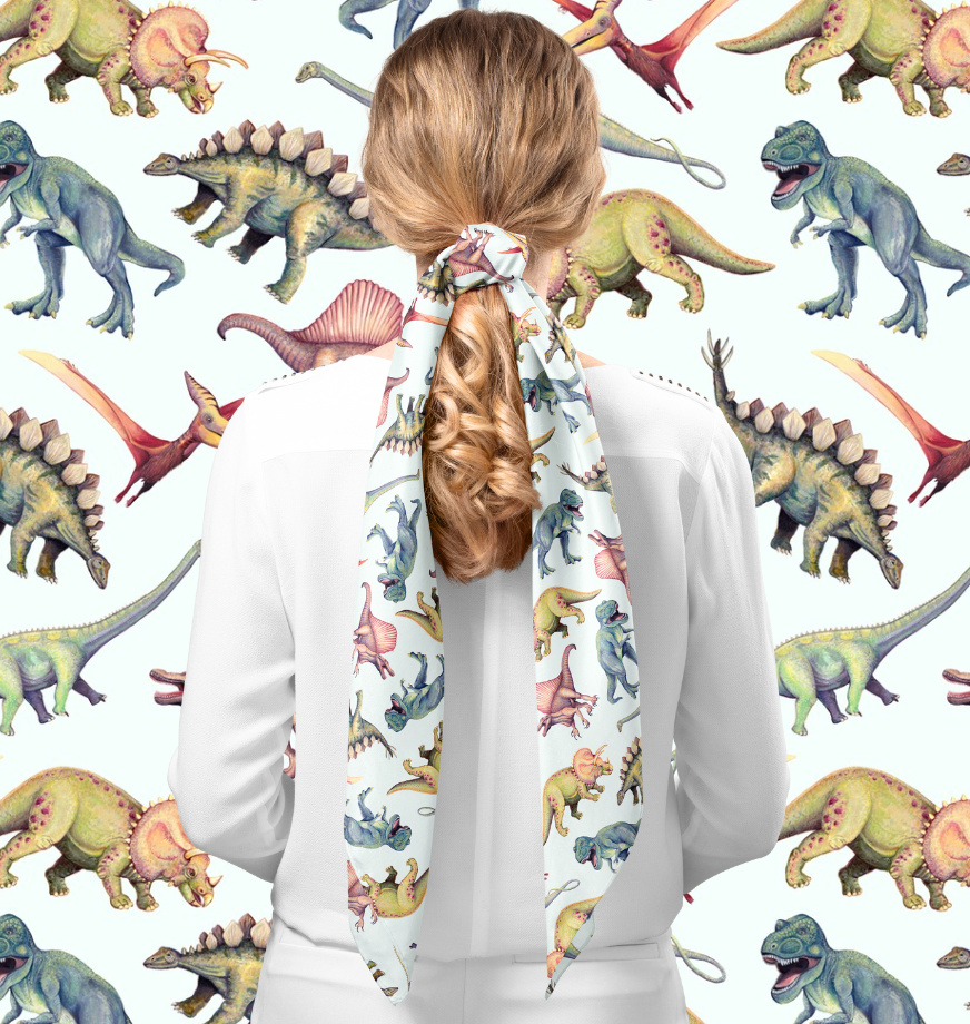 Dino Oblong Scarf | Designed by J6R6